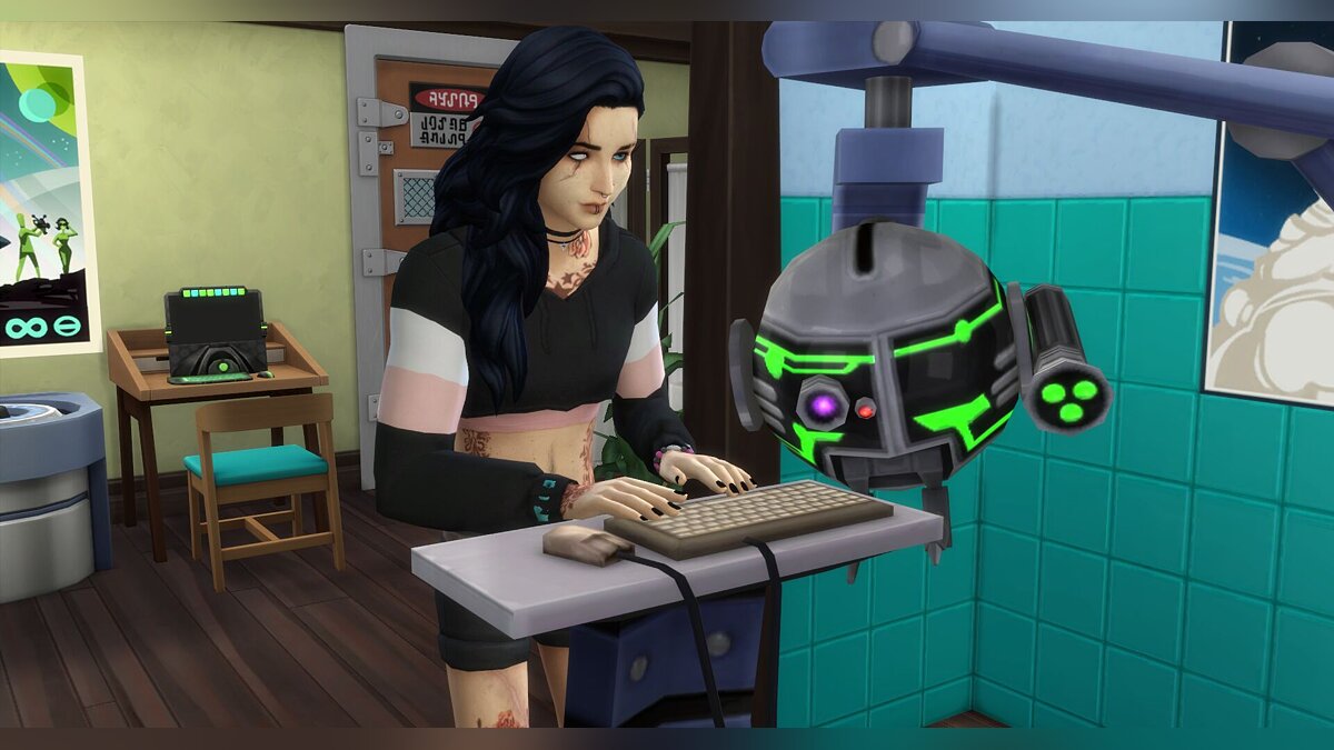 The Sims 4 — Science at home