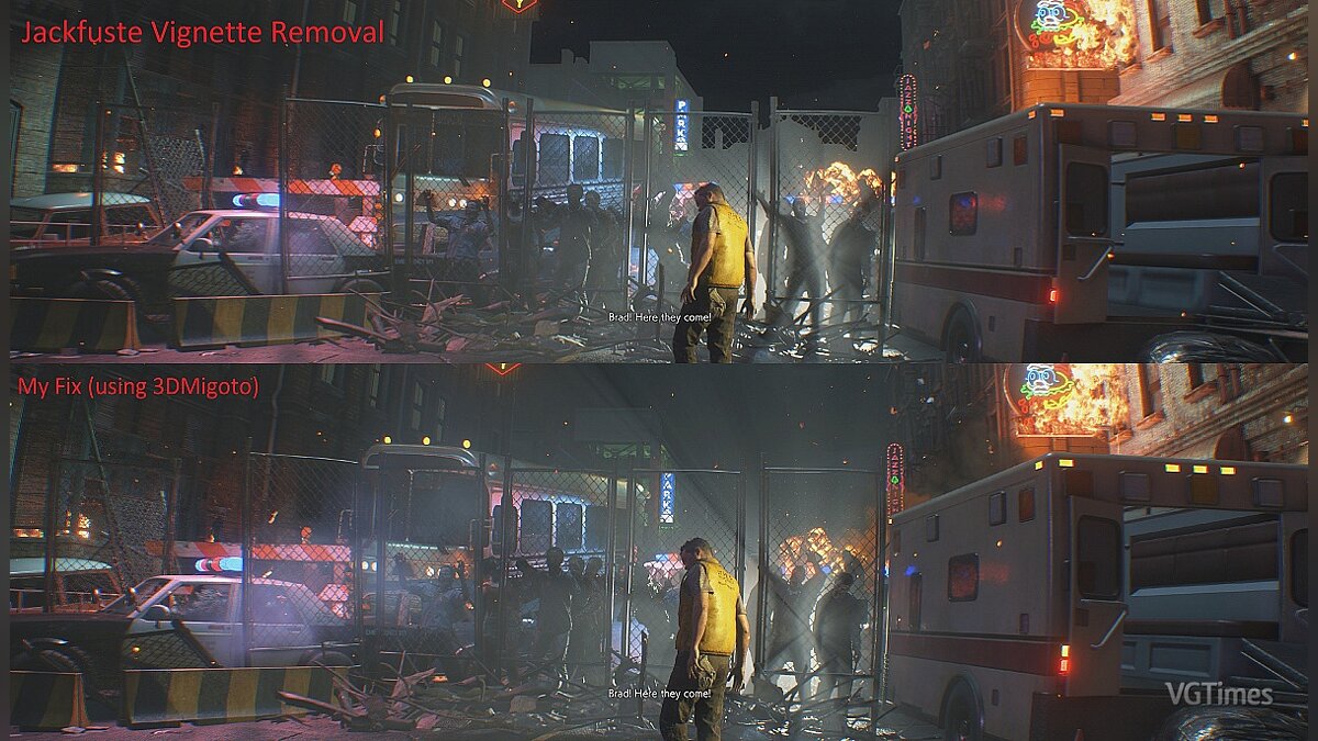 Resident Evil 3 — Vignette removal (including HDR)