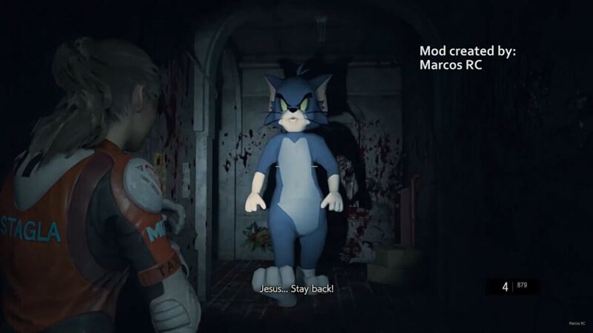 Resident Evil 2 — Tom from Tom and Jerry instead of Mr. X