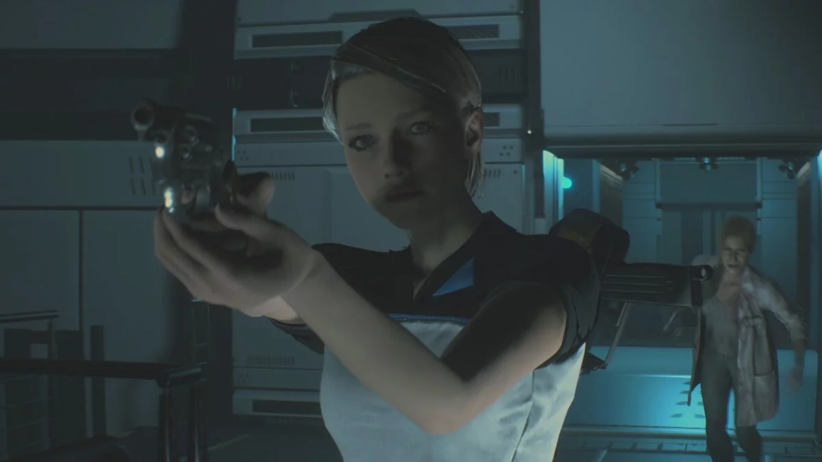 Resident Evil 2 — Kara from Detroit: Become Human instead of Claire