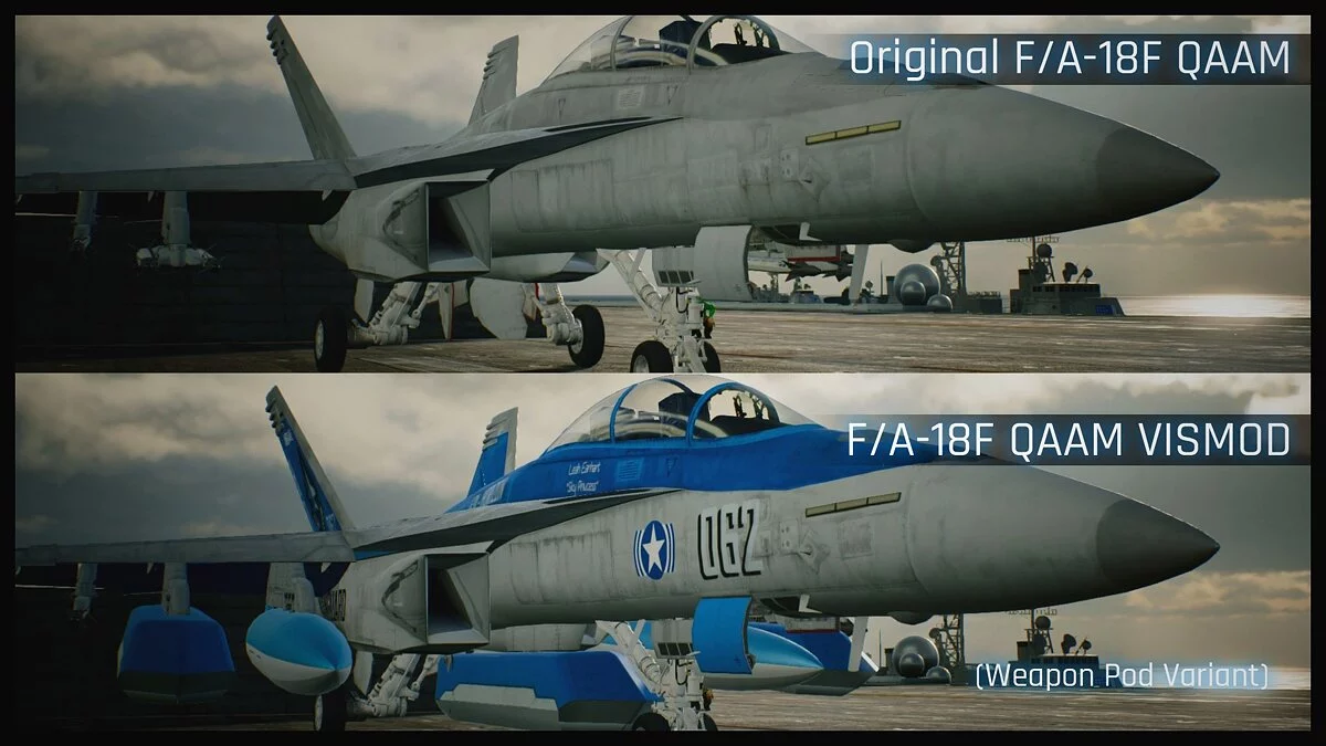 Ace Combat 7: Skies Unknown — Разные ракеты для самолета FA-18F