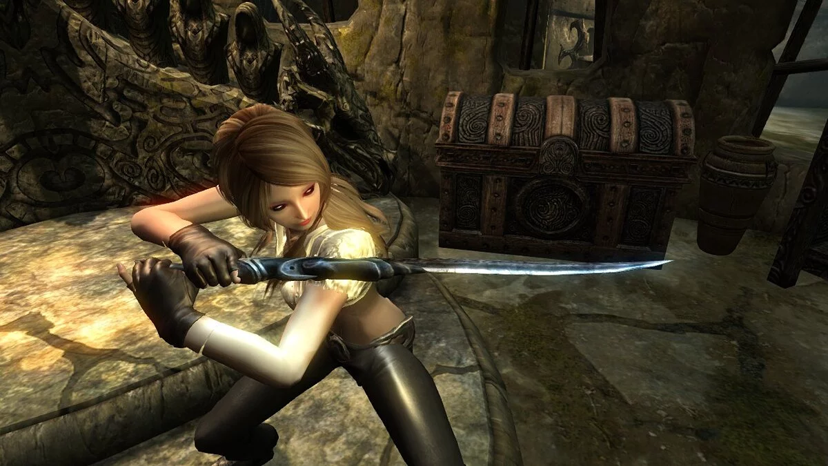 The Elder Scrolls 5: Skyrim Legendary Edition — Замена одноручных мечей на двуручные
