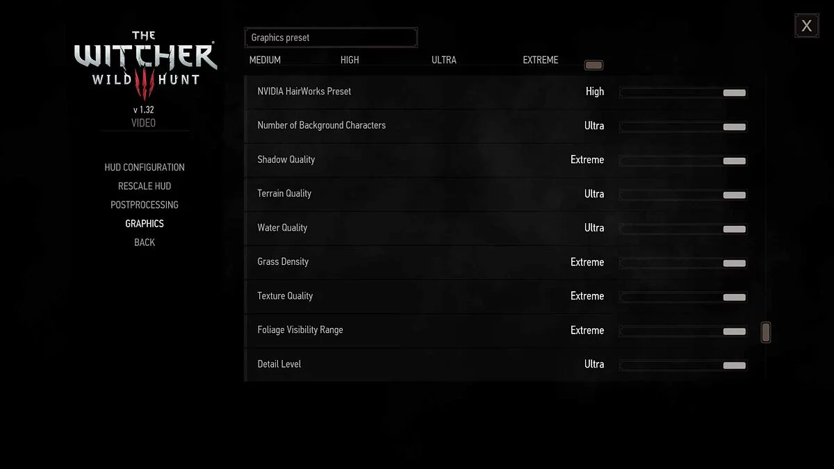 The Witcher 3: Wild Hunt - Complete Edition — Розширені налаштування графіки