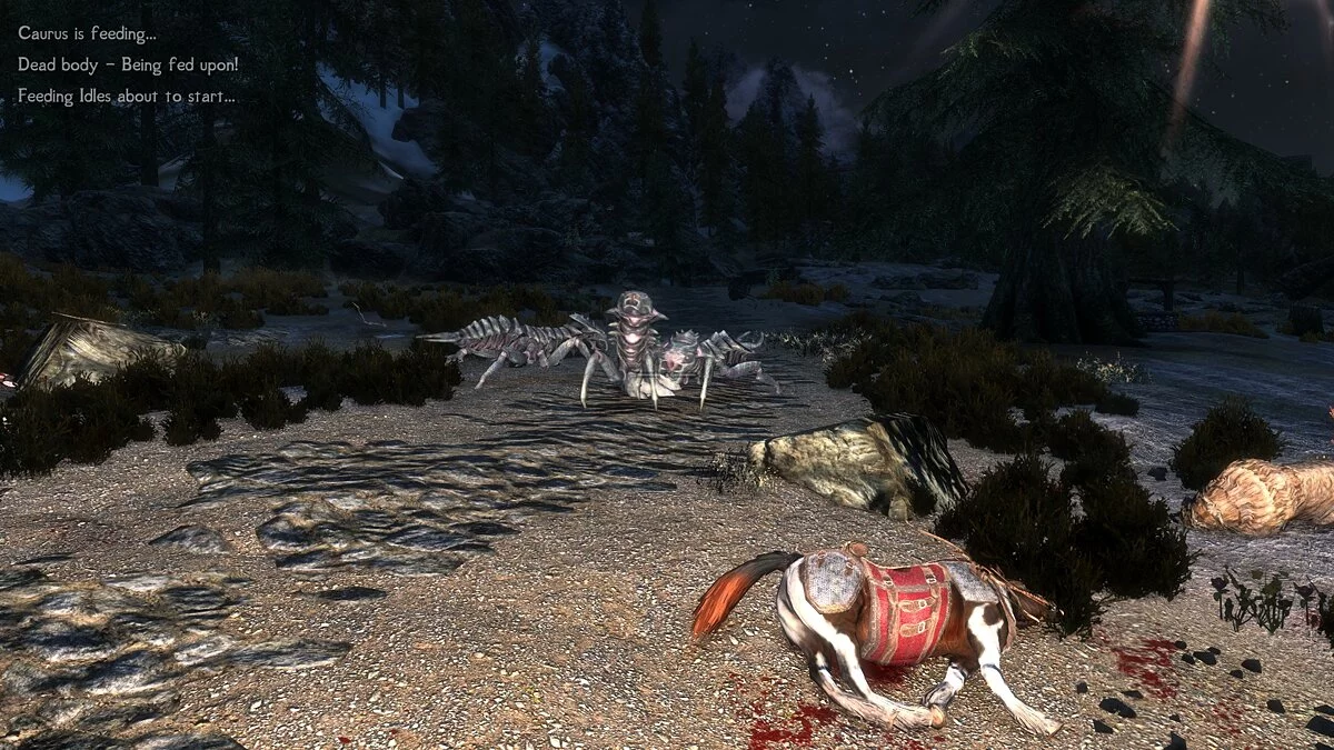 Elder Scrolls 5: Skyrim Special Edition — Хищники едят мертвых