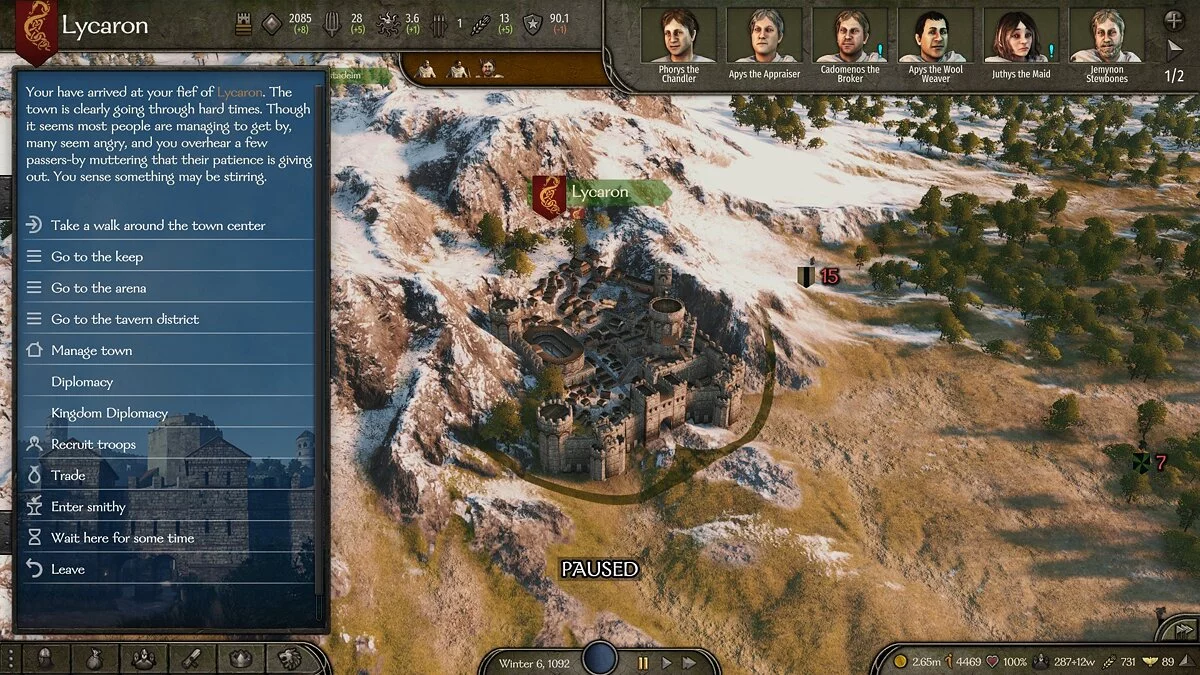 Mount & Blade 2: Bannerlord — Дипломатія