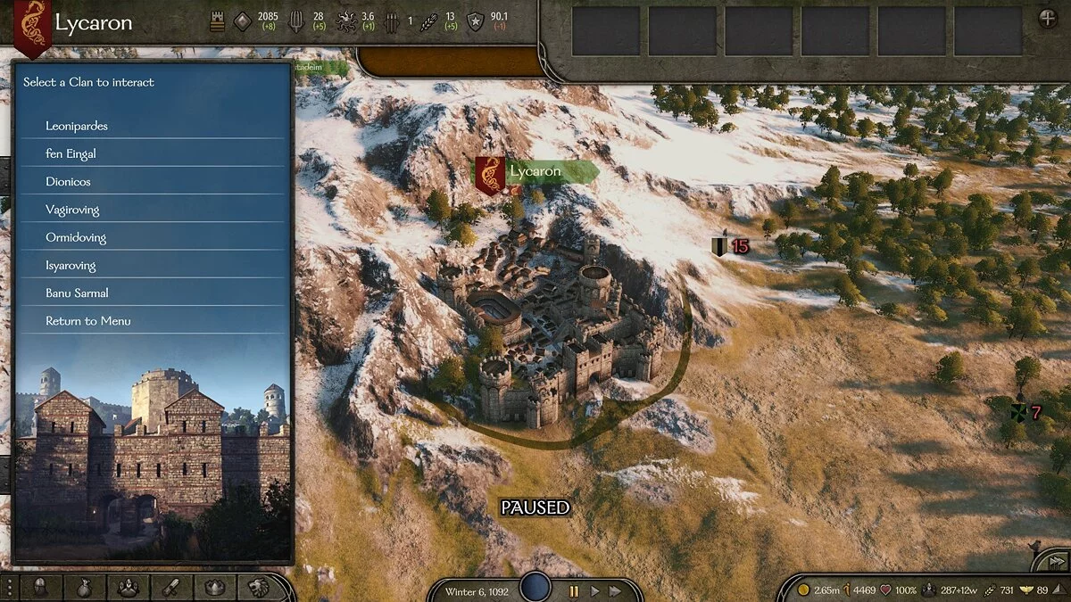 Mount & Blade 2: Bannerlord — Дипломатія