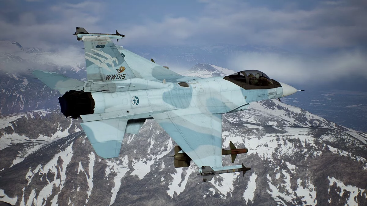 Ace Combat 7: Skies Unknown — Синий камуфляж для самолета A-16C-3