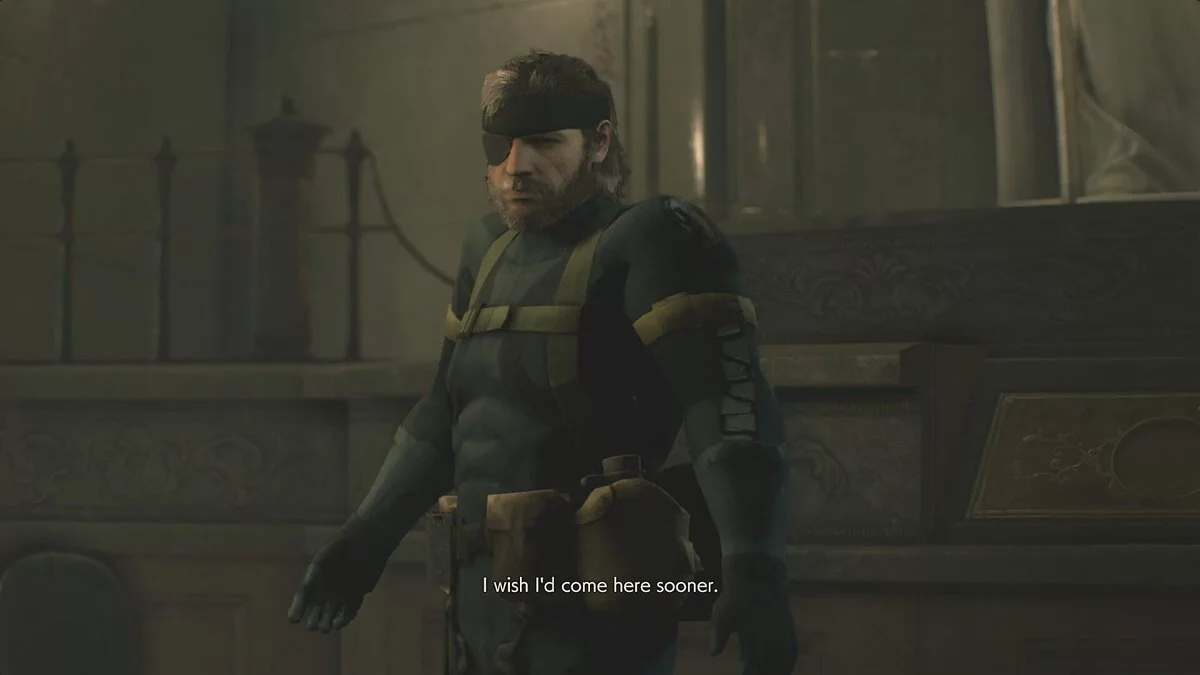 Resident Evil 2 — Replacing Leon's appearance with Big Boss from MGS: Ground Zeroes