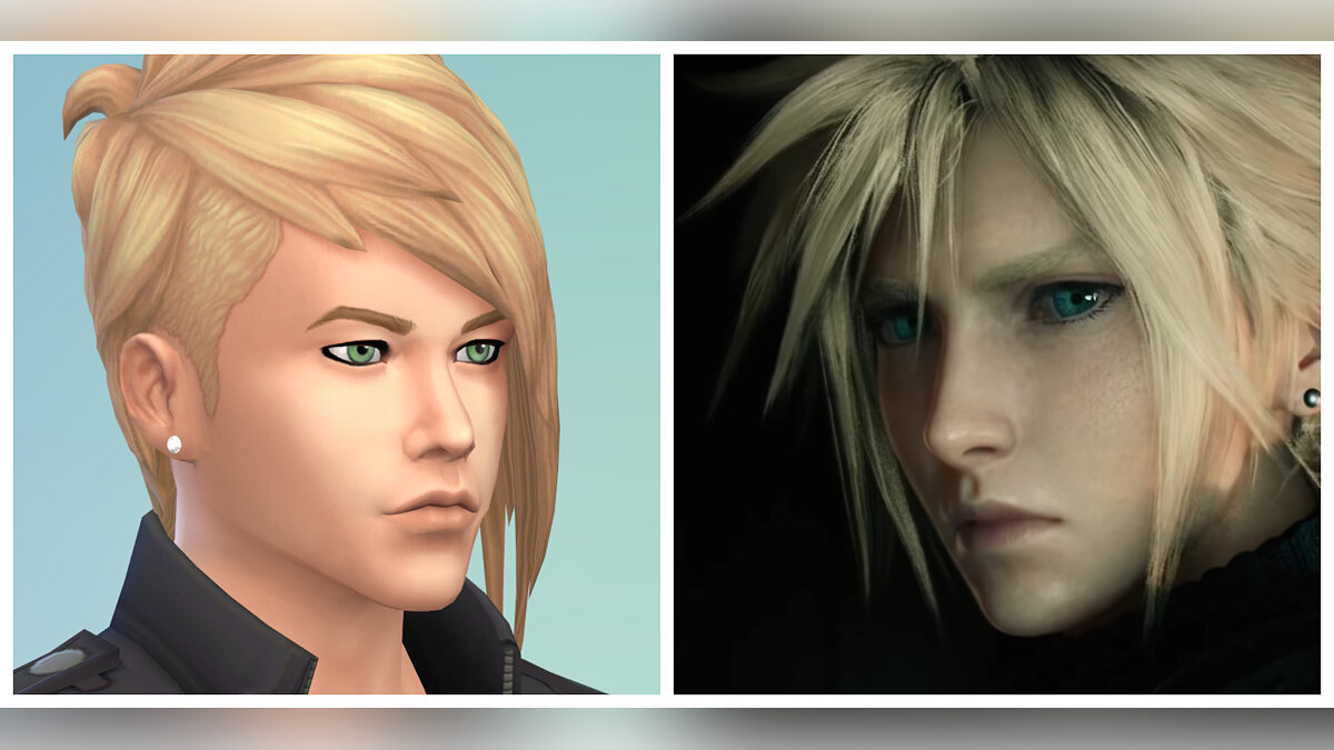 The Sims 4 — Preset of Claude from the game Final Fantasy 7