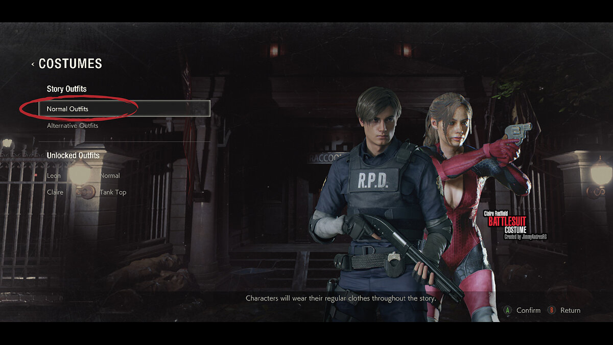 Resident Evil 2 — Resident Evil 5 Battlesuit costume for Claire Redfield