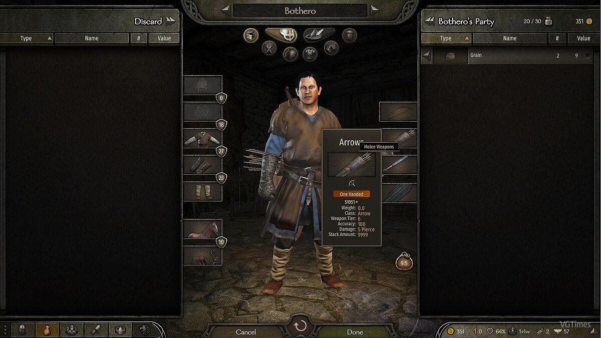 Mount &amp; Blade 2: Bannerlord — Increased number of arrows in the quiver