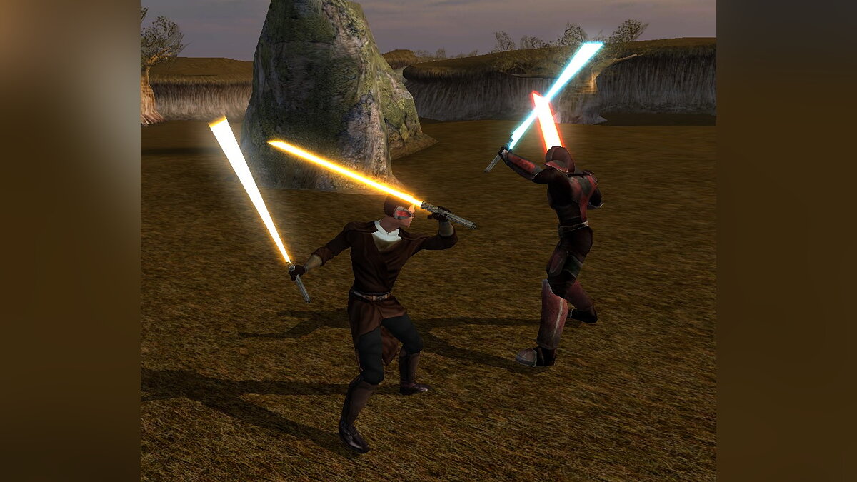 Star Wars: Knights of the Old Republic — Sherruk with lightsabers