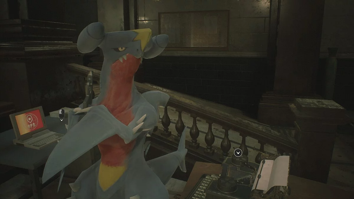 Resident Evil 2 — Зміна зовнішності Леона на Гарчомпа "Garchomp (Pokken Tournament)"