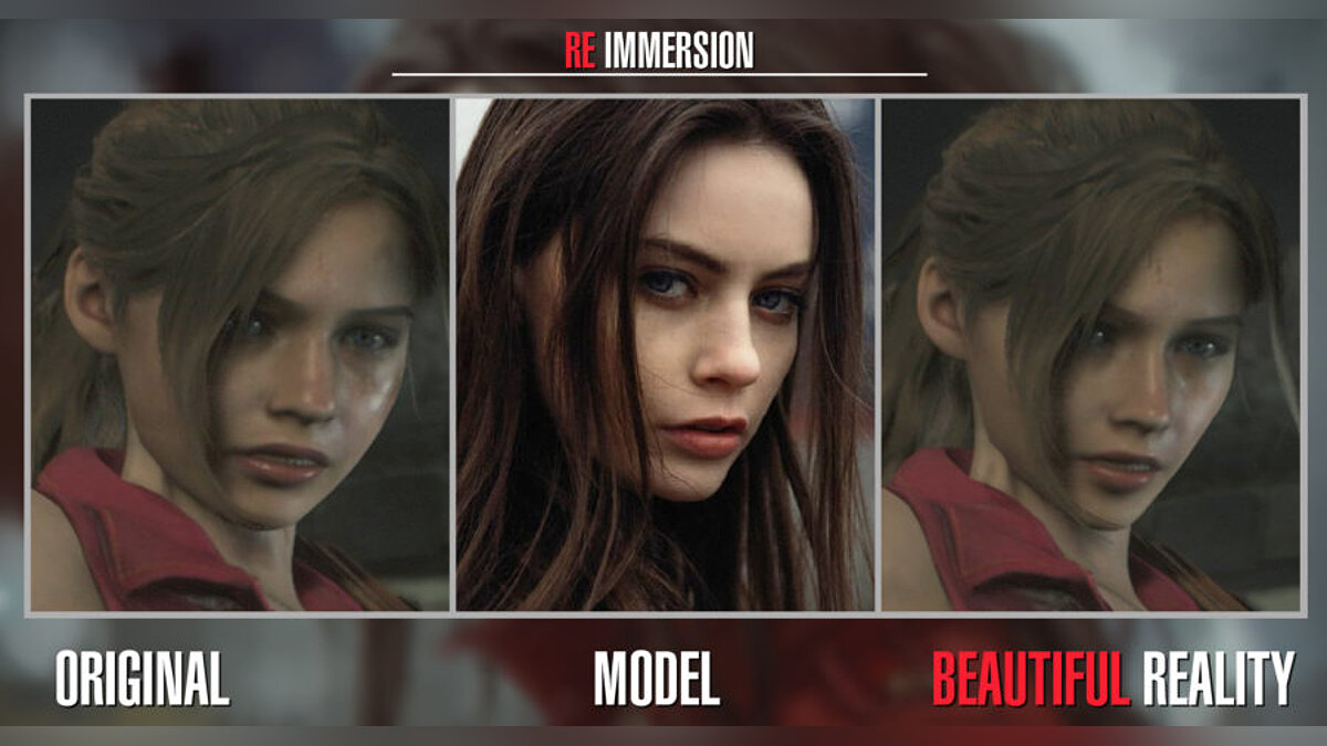 Resident Evil 2 — Realistic appearance of Claire Redfield