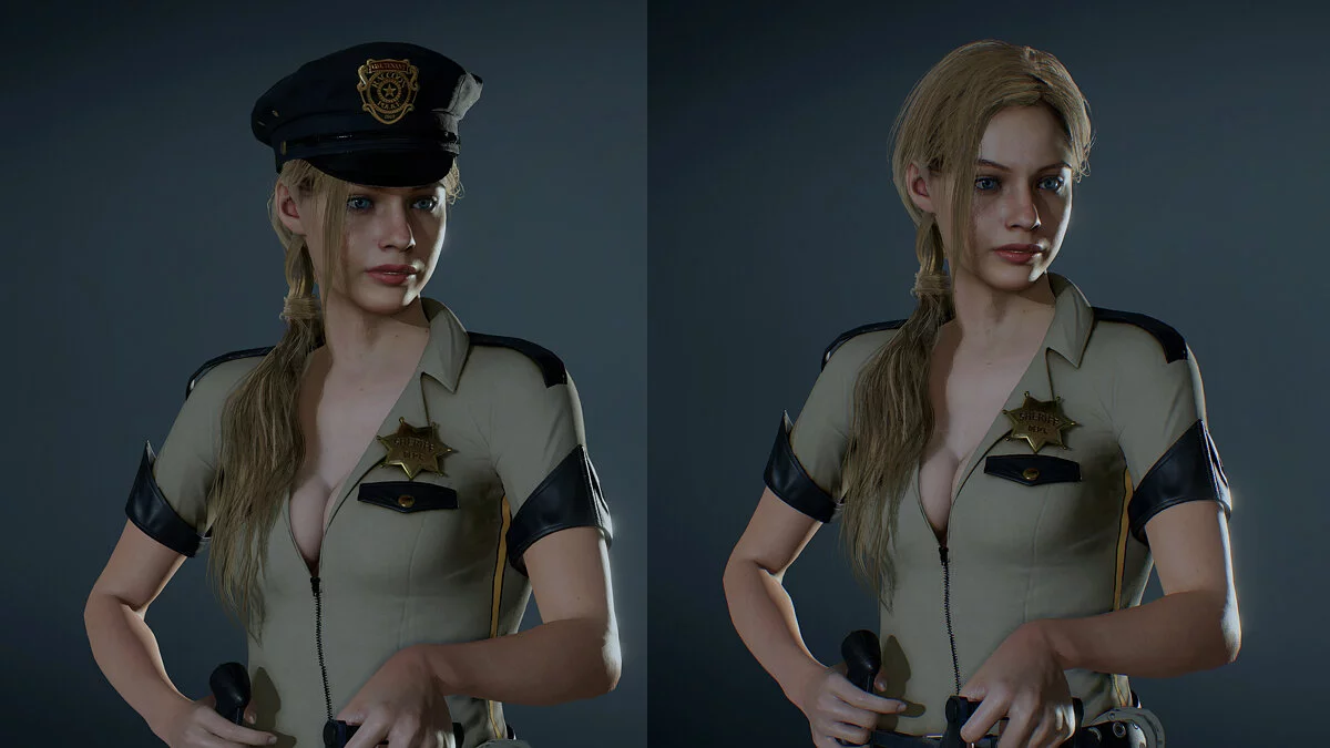 Resident Evil 2 — Військове вбрання "Claire Sexy Sheriff (no Hat version)" для Клер