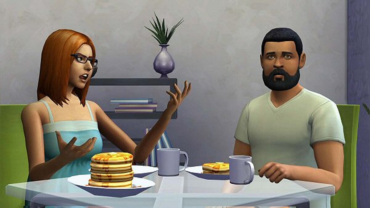 The Sims 4 — Sims eat at the table (04/13/2020)