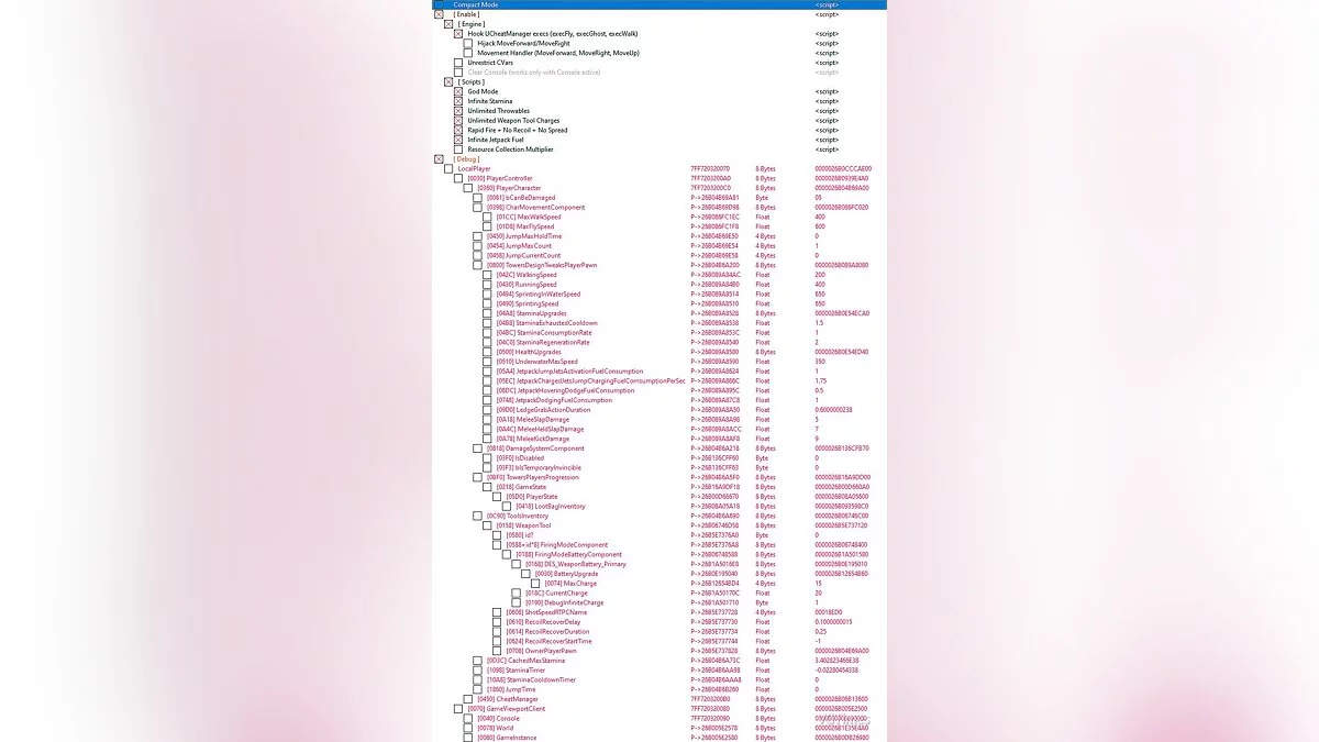 Journey to the Savage Planet — Table for Cheat Engine [04/22/2020]