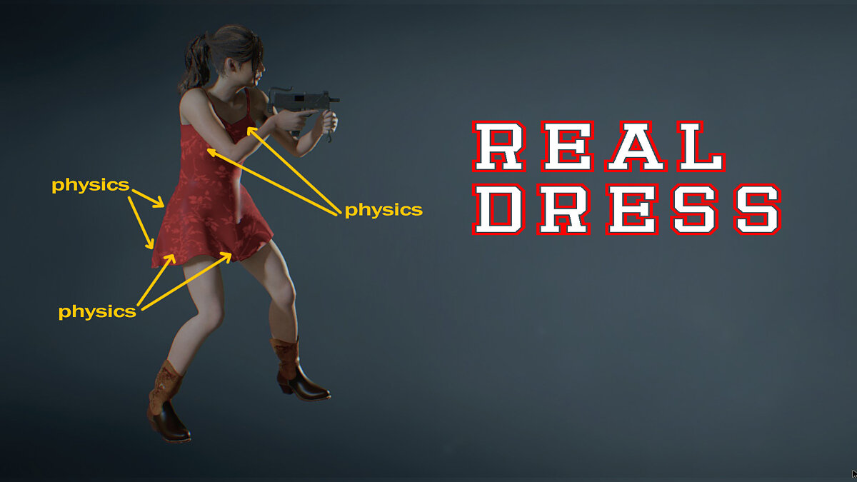 Resident Evil 2 — Real dress with breast physics