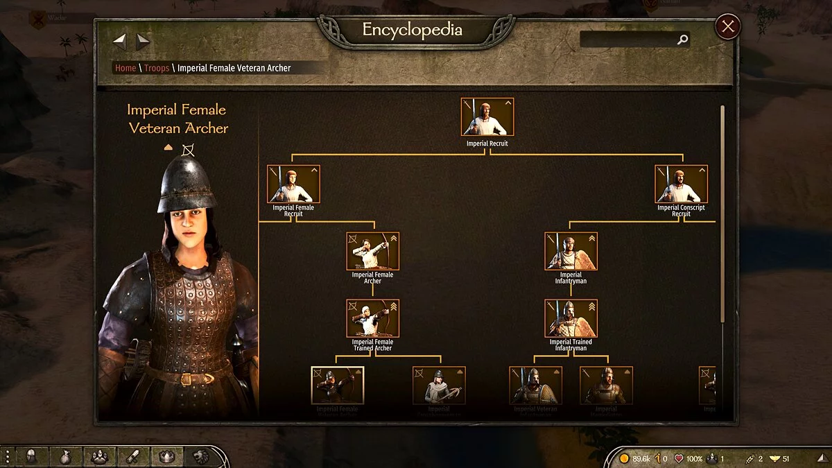 Mount & Blade 2: Bannerlord — Жіночі загони для всіх фракцій (об'їдене дерево загонів)