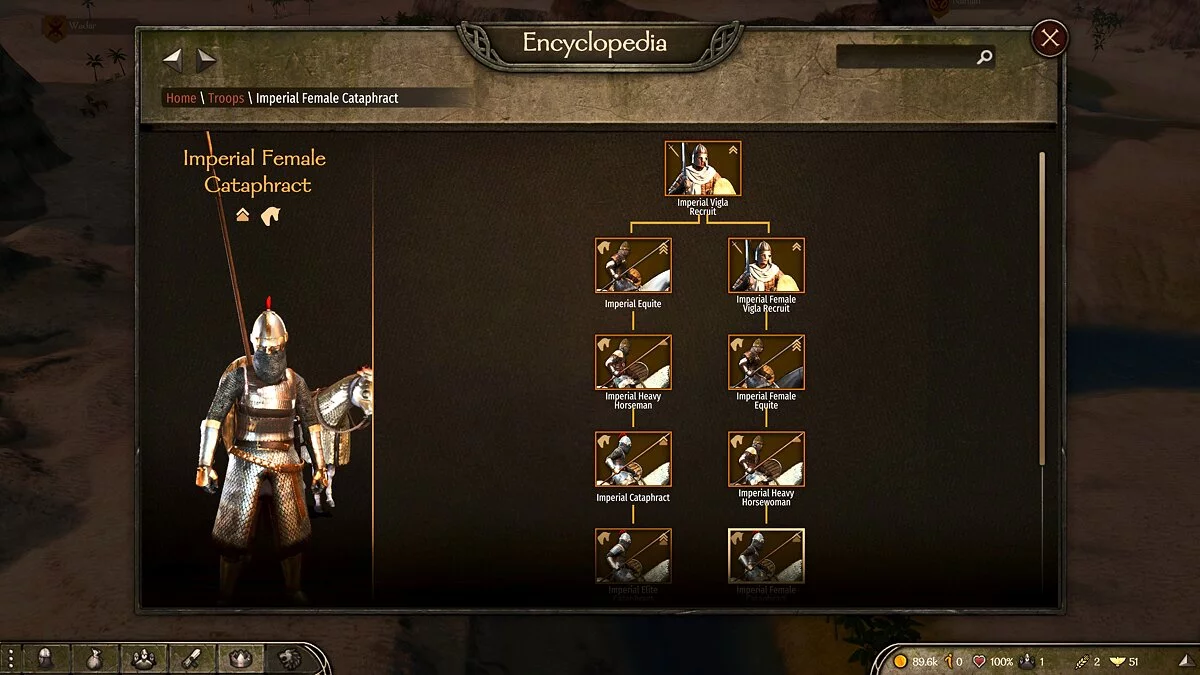 Mount & Blade 2: Bannerlord — Жіночі загони для всіх фракцій (об'їдене дерево загонів)