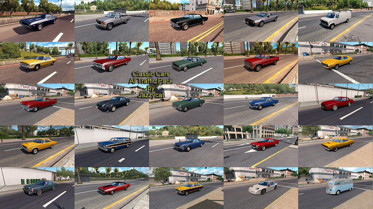 American Truck Simulator — Pack of American classics in traffic v5.4.1