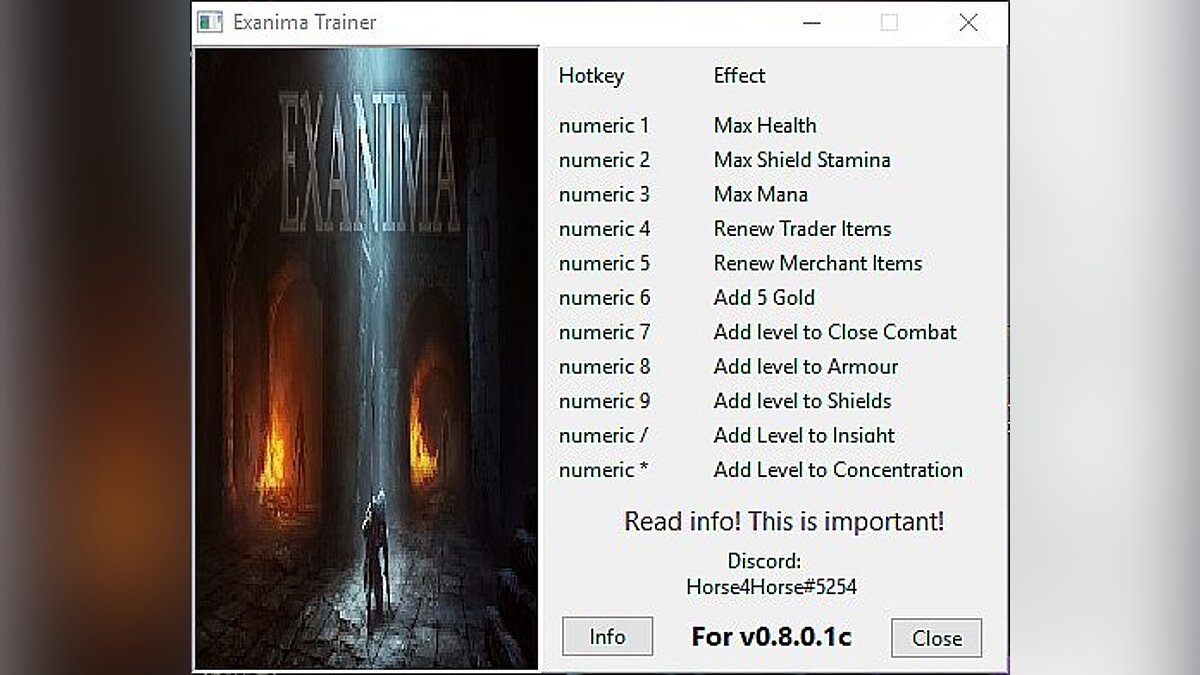 Exanima — Trainer (+9) [0.8.0.1c]