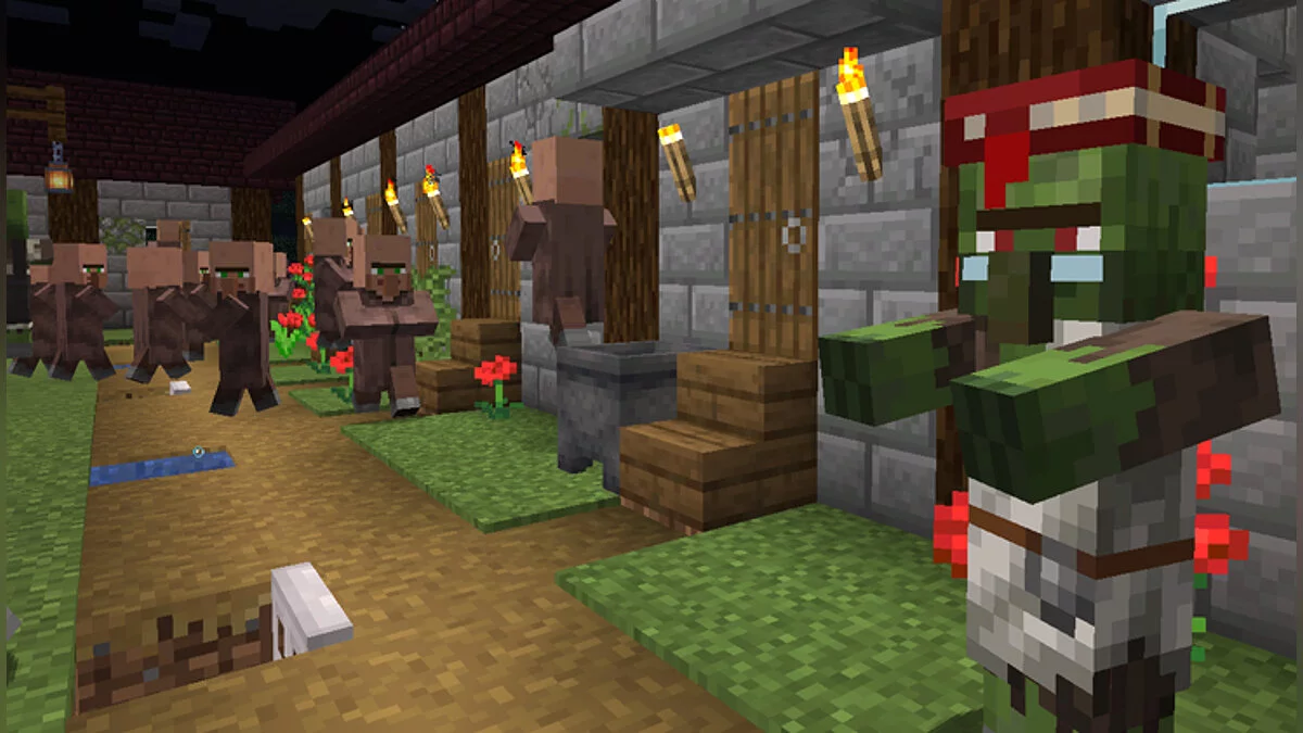 Minecraft — Карта с симуляцией пандемии