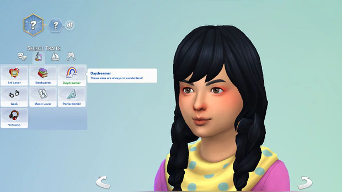 The Sims 4 — Rasgo de carácter: Soñador (para niños)