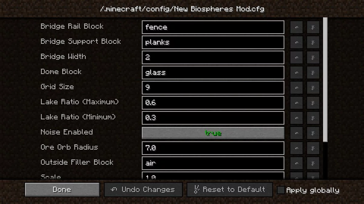 Minecraft — Біосфери [1.15.2] [Forge]