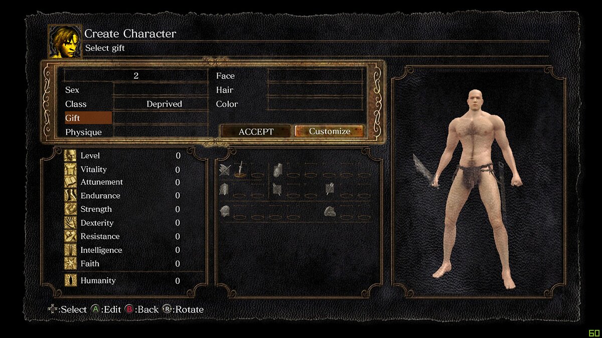 Dark Souls Remastered — 0 souls at the start of the game