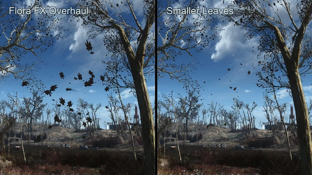 Fallout 4: Game of the Year Edition — Optimized tree leaves