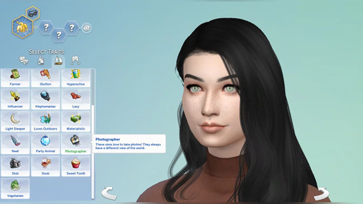 The Sims 4 — Rasgo de carácter: fotógrafo