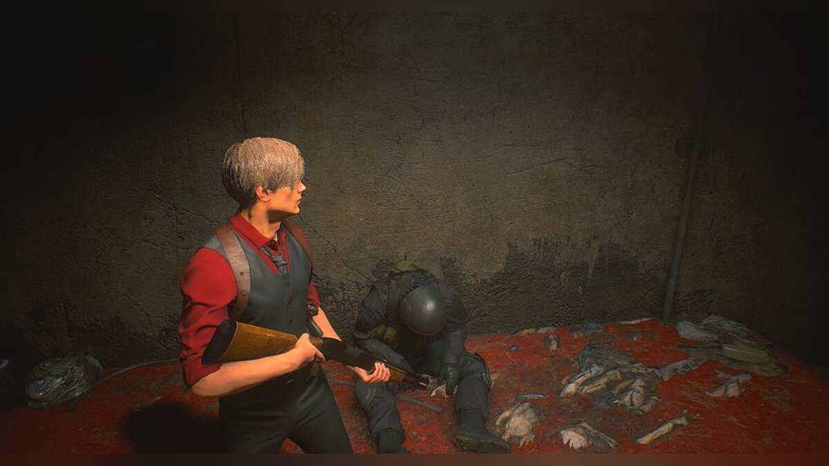 Resident Evil 2 — Retexture of the noir suit for Leon