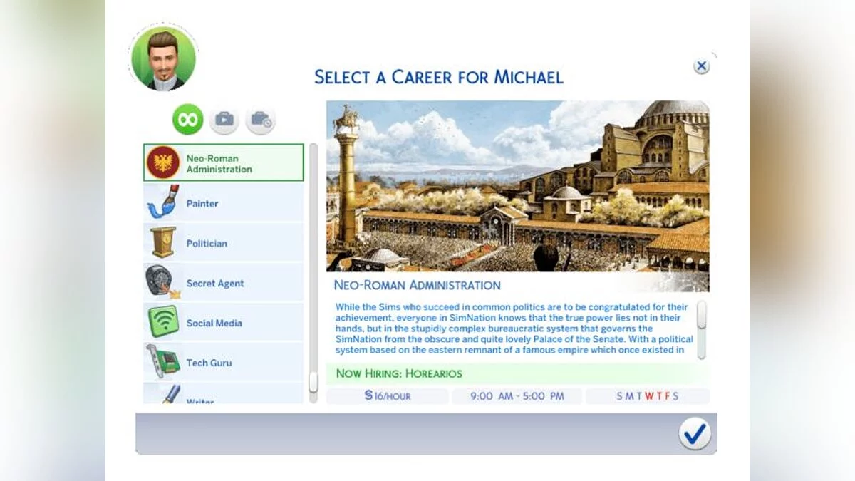 The Sims 4 — Neo-Romanesque/Byzantine Management (Adult Careers)