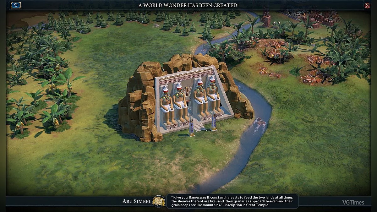 Sid Meier&#039;s Civilization 6 — Абу Сімбел (World Wonder)