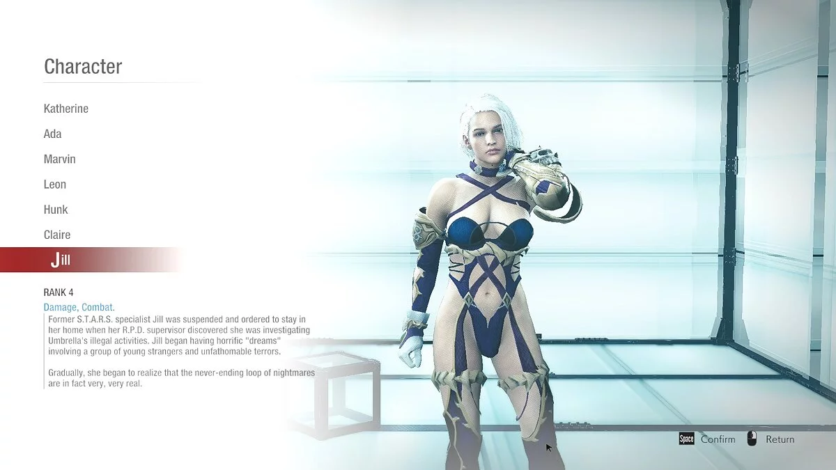 Resident Evil: Resistance — Джилл у костюмі із Soul Calibur 6