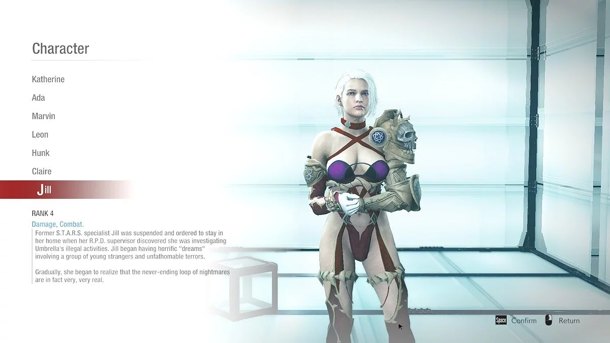 Resident Evil: Resistance — Джилл у костюмі із Soul Calibur 6