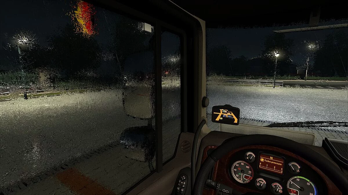 Euro Truck Simulator 2 — Realistic Weather Effects. Эффект погоды: Дождь от D.B Creation ETS2 1.37.х