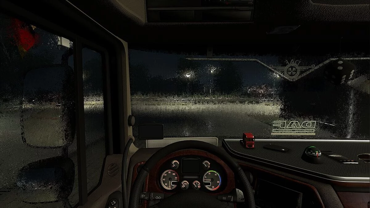 Euro Truck Simulator 2 — Realistic Weather Effects. Эффект погоды: Дождь от D.B Creation ETS2 1.37.х