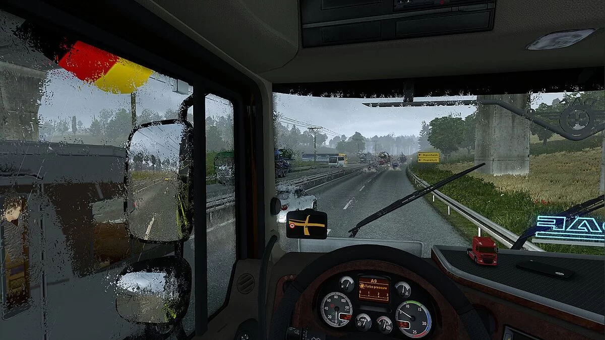 Euro Truck Simulator 2 — Efectos climáticos realistas. Efecto climático: Lluvia de D.B Creation ETS2 1.37.x