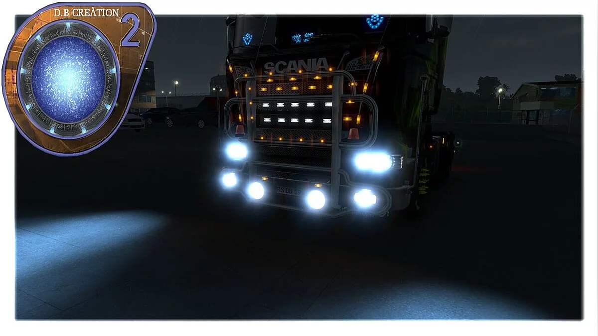 Euro Truck Simulator 2 — Mod de xenón realista. Faros de xenón para camiones ETS2 1.37.x