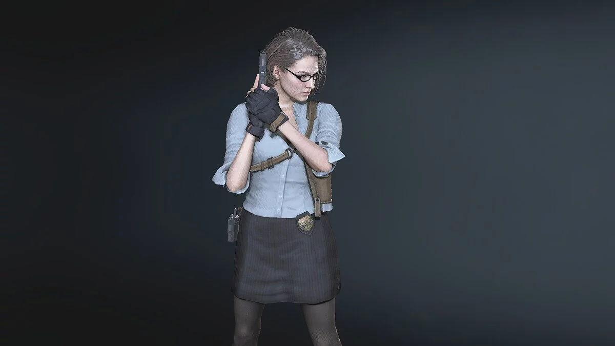 Resident Evil 3 — Jill dressed as a teacher