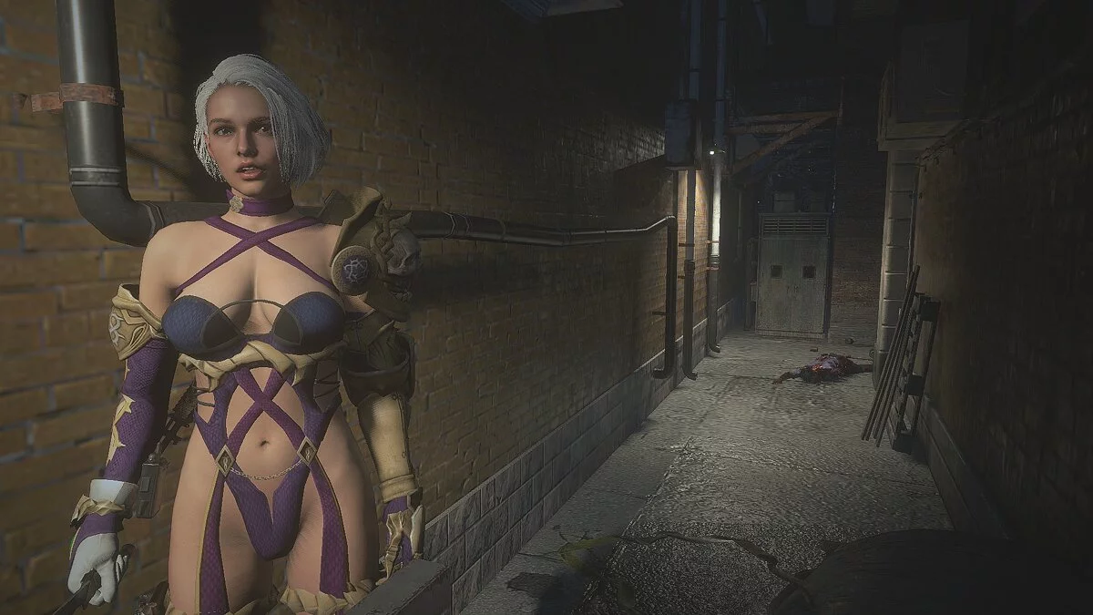 Resident Evil 3 — Джилл в костюме Айви Валентайн