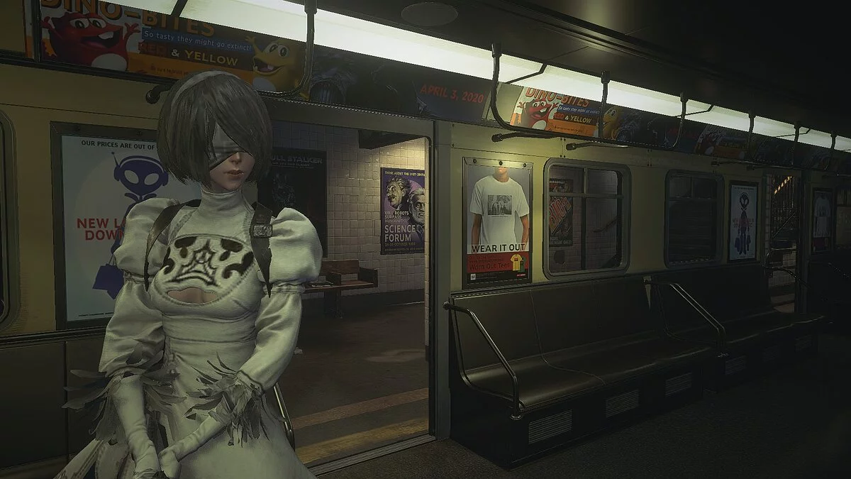 Resident Evil 3 — 2B и 2P с юбкой и экипировкой