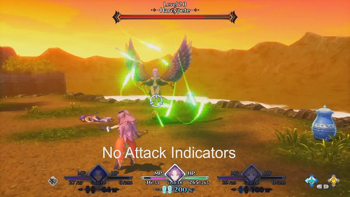 Trials of Mana — Disabling attack indicators