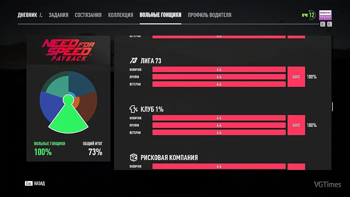 Need for Speed Payback — Сохранение (Лёгкий старт, Глава 2, Сюжет не Пройден, Фишки, Баннеры, Прыжки, Радар) [1.0.51.15364]