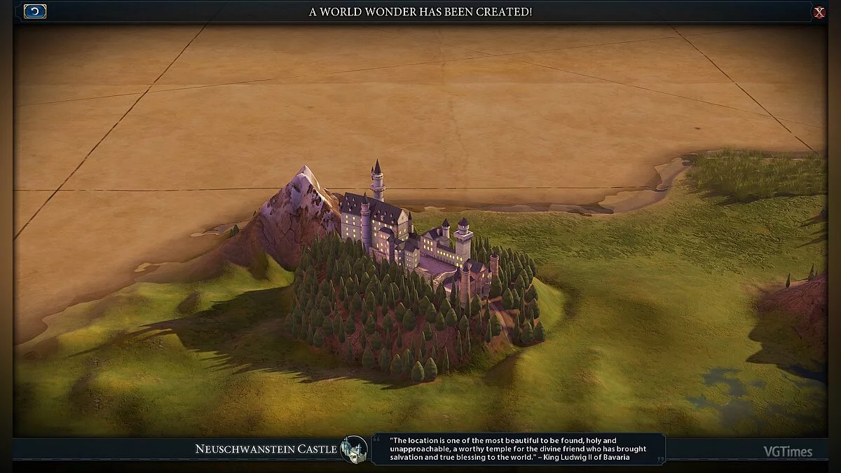 Sid Meier's Civilization 6 — Замок Нойшванштайн (World Wonder)