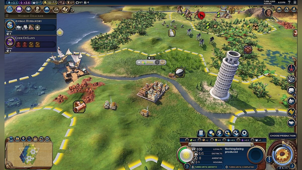 Sid Meier's Civilization 6 — Пізанська вежа (World Wonder)
