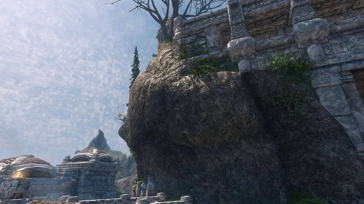 Elder Scrolls 5: Skyrim Special Edition — Настоящие горы и скалы