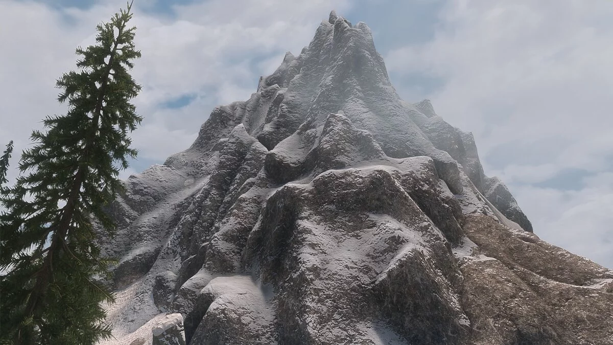 Elder Scrolls 5: Skyrim Special Edition — Настоящие горы и скалы